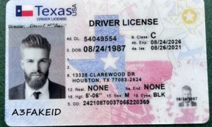 Texas fake id
